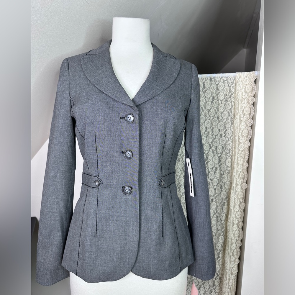 NWT Nordstrom Semantiks Gray Professional Blazer 4